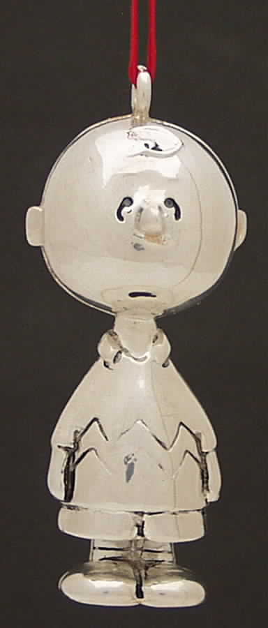 Peanuts Ornament Charlie Brown - Boxed by Lunt Silver-1