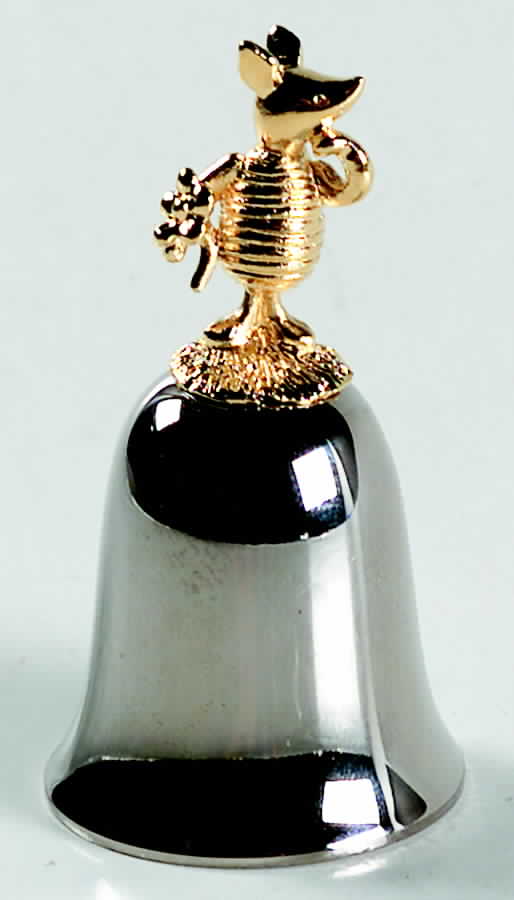 Winnie The Pooh Bell Piglet - No Box by Lunt Silver-1