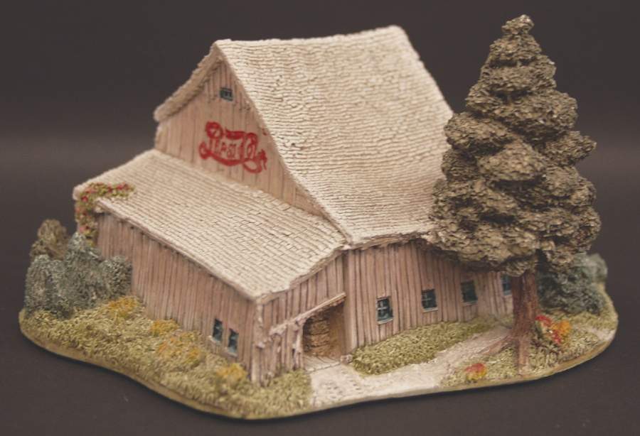American Landmark Cottages Pepsi Cola Barn - Boxed by Lilliput Lane-1