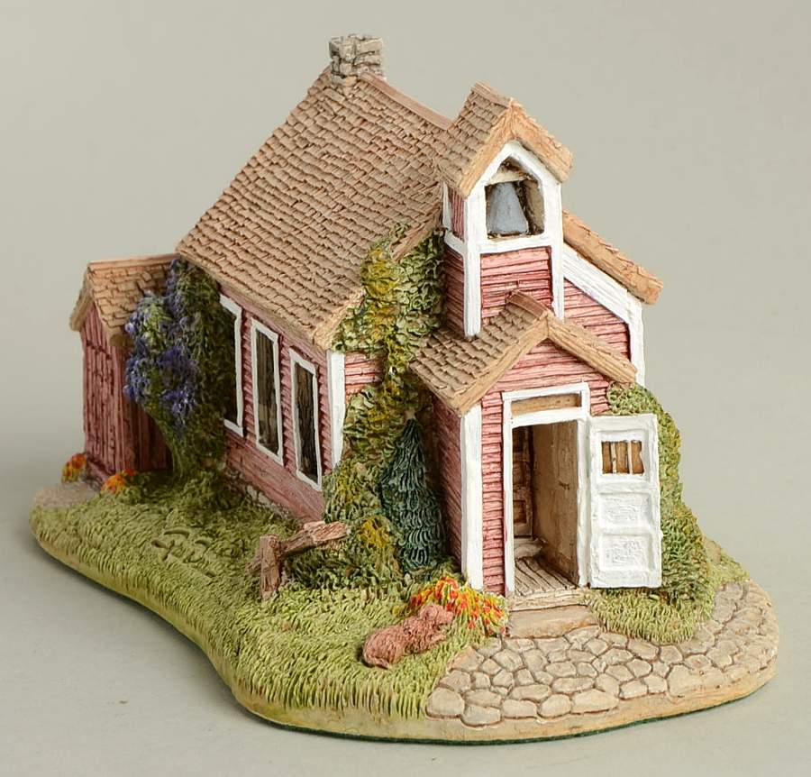 American Landmark Cottages School Days - Boxed by Lilliput Lane-1