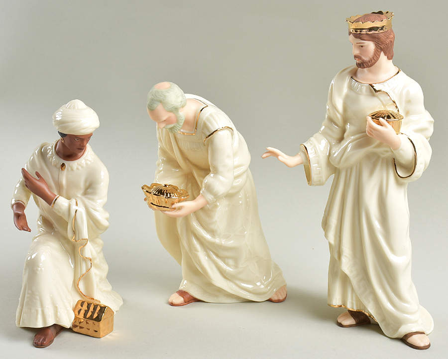 Classic Nativity Collection Three Kings- 3 Pc Set - Boxed by Lenox-1