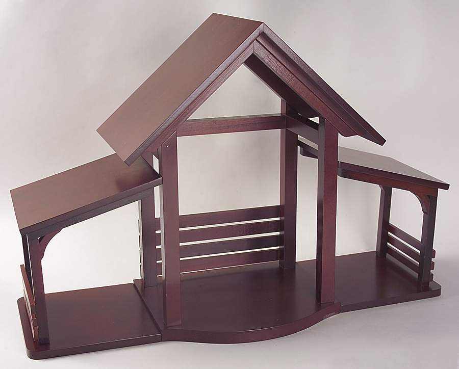 Classic Nativity Collection Wooden Creche-25 1/2" W X 9 1/2" D - Creche-Wooden Large by Lenox-1