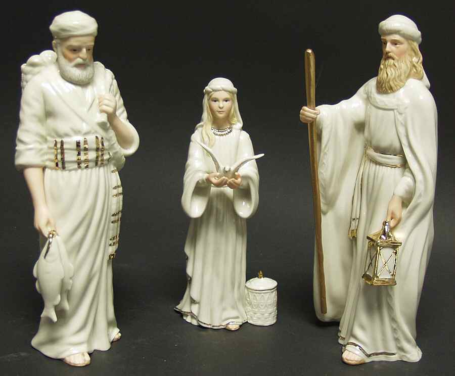 Classic Nativity Collection Townspeople Of Bethlehem-3 Pc Set - Boxed by Lenox-1