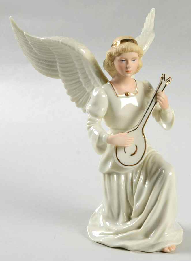 Classic Nativity Collection Angel With Mandolin - No Box by Lenox-1