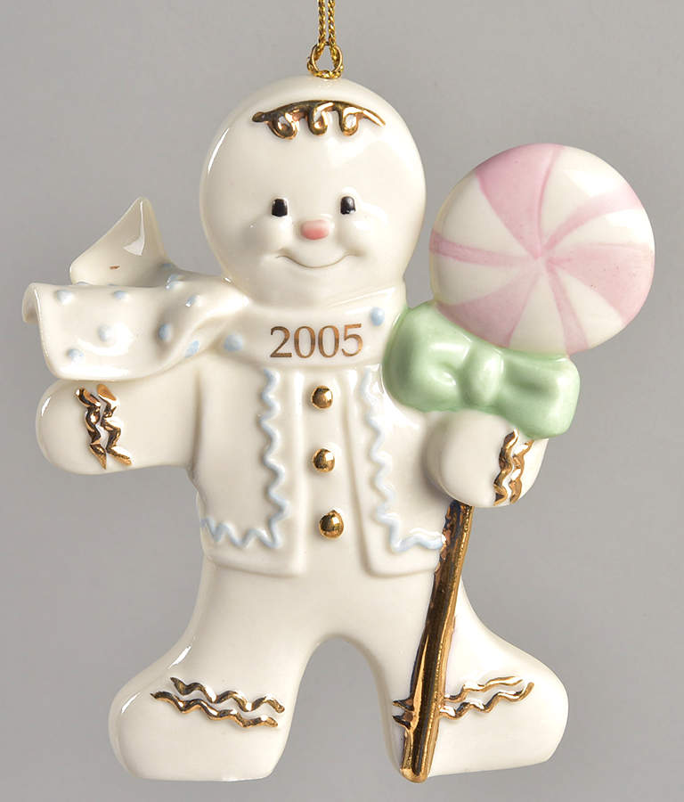 Annual Gingerbread Man Ornament A Lollipop Holiday - Boxed by Lenox-1