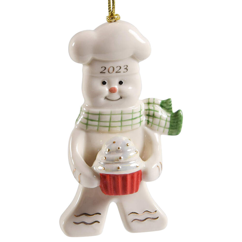Annual Gingerbread Man Ornament Gingerbread With Cupcake - No Box by Lenox-1