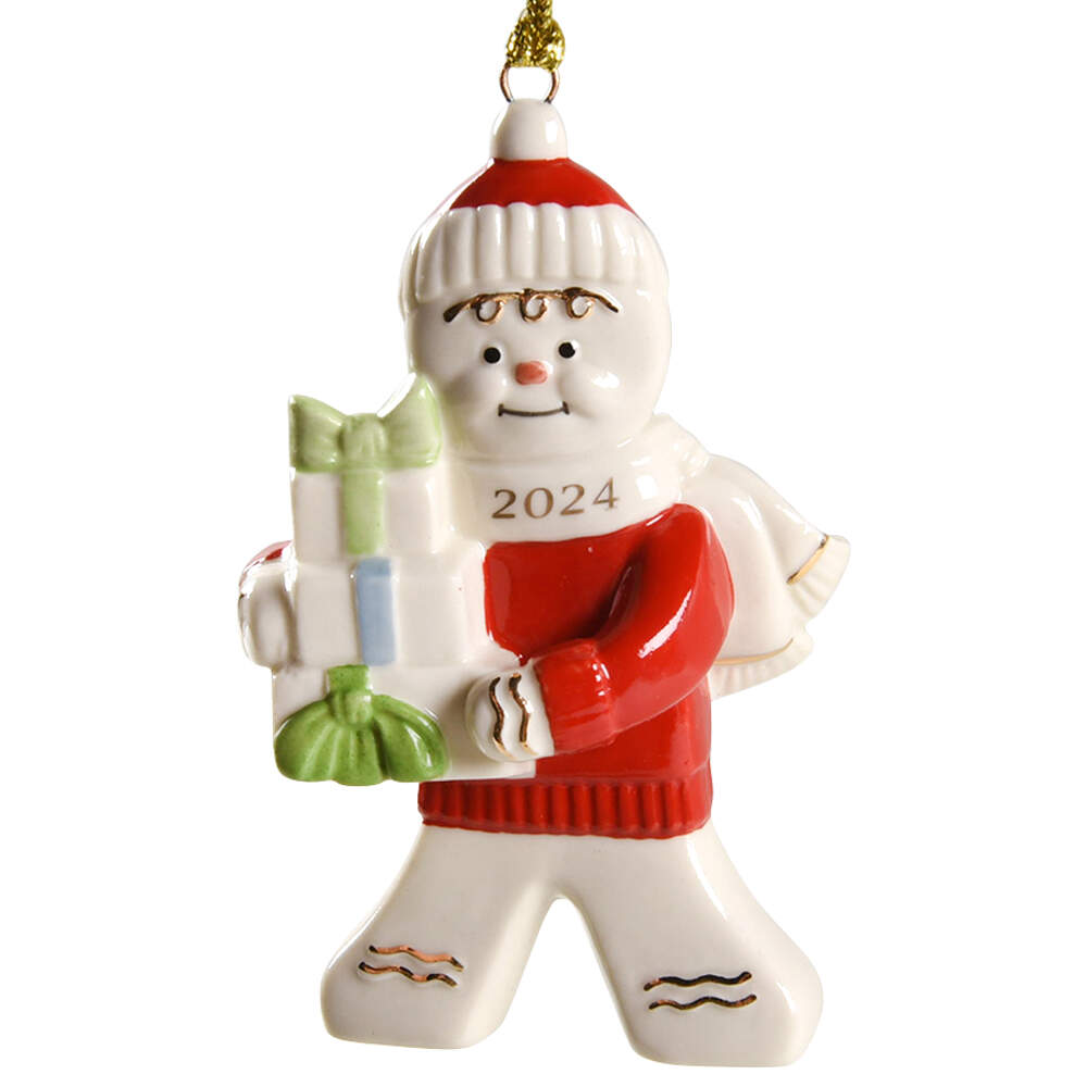 Annual Gingerbread Man Ornament Gingerbread With Gifts - No Box by Lenox-1