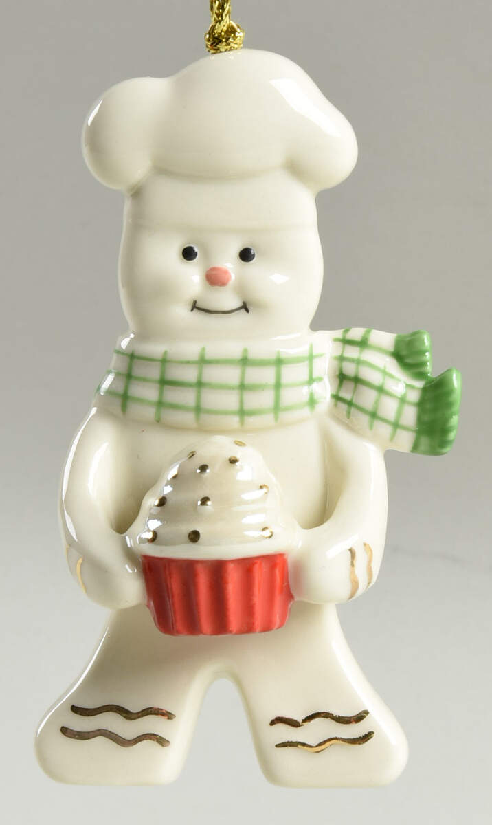 Annual Gingerbread Man Ornament Gingerbread With Cupcake - Boxed by Lenox-1