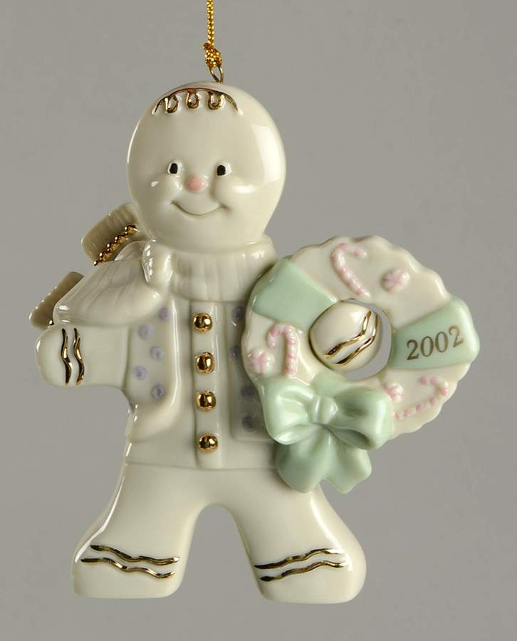 Annual Gingerbread Man Ornament A Gingerbread Christmas - Boxed by Lenox-1