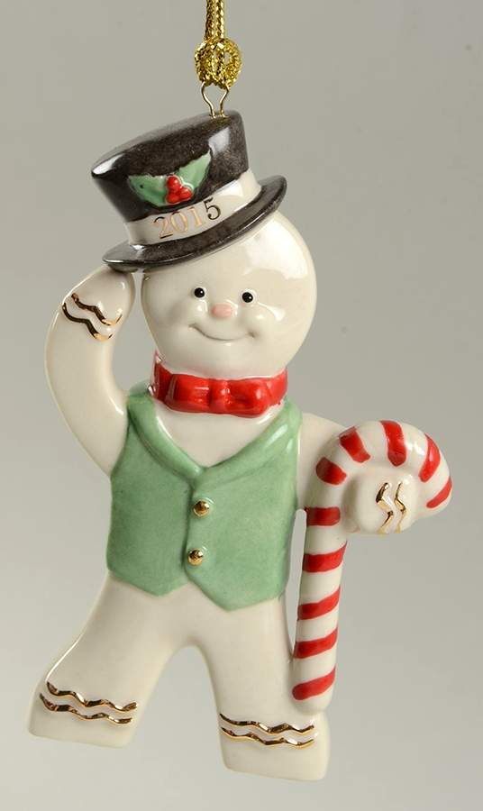 Annual Gingerbread Man Ornament Ginger Gent - No Box by Lenox-1