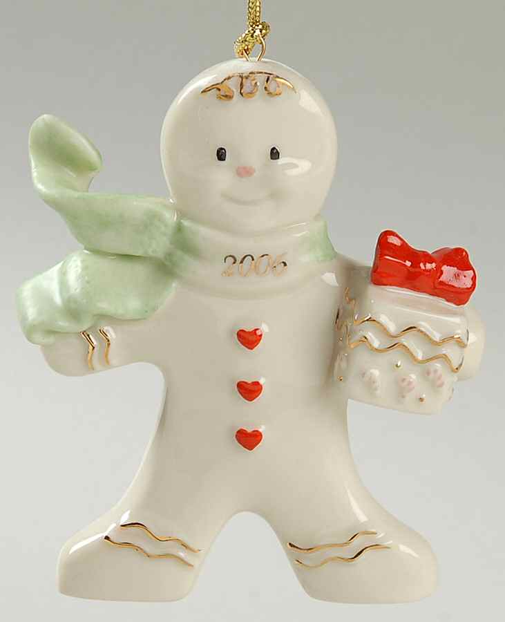 Annual Gingerbread Man Ornament The Gingerbread Gift - No Box by Lenox-1