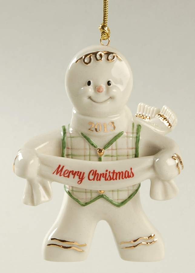 Annual Gingerbread Man Ornament Sweet Tidings - Boxed by Lenox-1