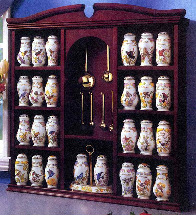 Birds and Blossoms-Spice Jars 33 Piece Set With Display Shelf - 33 Piece Set by Lenox-1