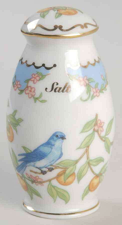 Birds and Blossoms-Spice Jars Salt-Mountain Bluebird - Salt Shaker by Lenox-1