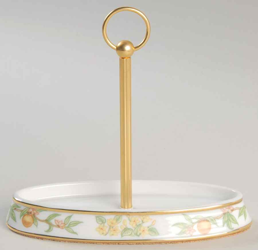 Birds and Blossoms-Spice Jars Caddy For Salt & Pepper - Pepper, Tray Set Salt Tray Only by Lenox-1