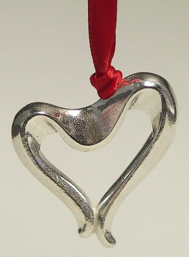 Silhouette Ornament Heart - Boxed by Lunt Silver-1