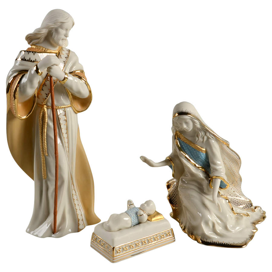 First Blessing-Nativity Holy Family-3 Pc Boxed Set - With Box by Lenox-1