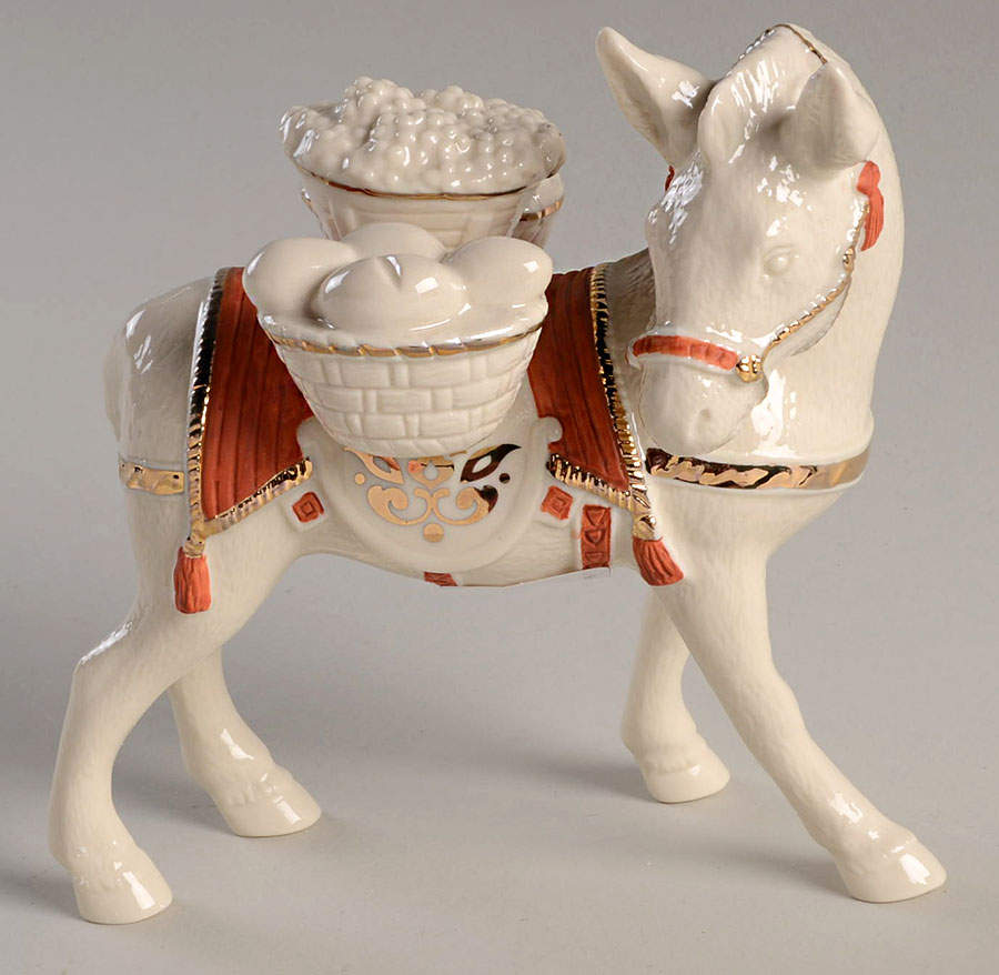 First Blessing-Nativity Donkey-Red - Boxed by Lenox-1