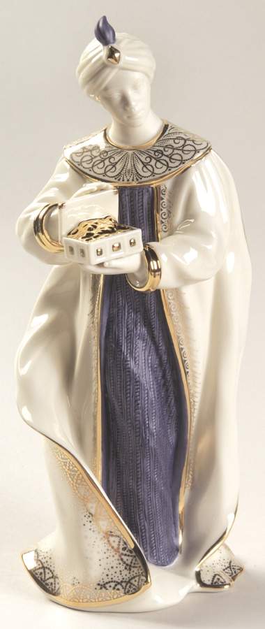 First Blessing-Nativity Balthazar-King Blue - Boxed by Lenox-1