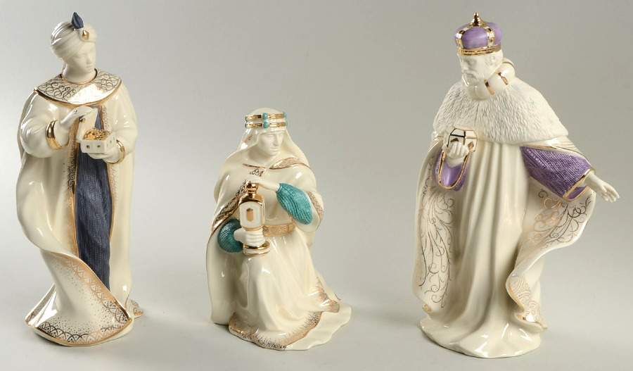 First Blessing-Nativity Three Kings-3 Piece Boxed Set - Boxed by Lenox-1
