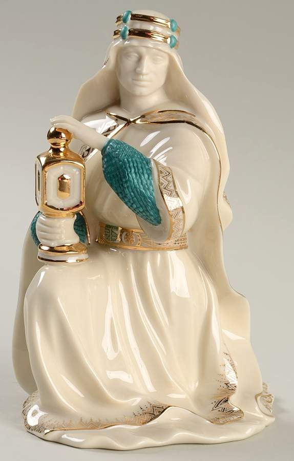 First Blessing-Nativity Melchoir-King Teal - Boxed by Lenox-1
