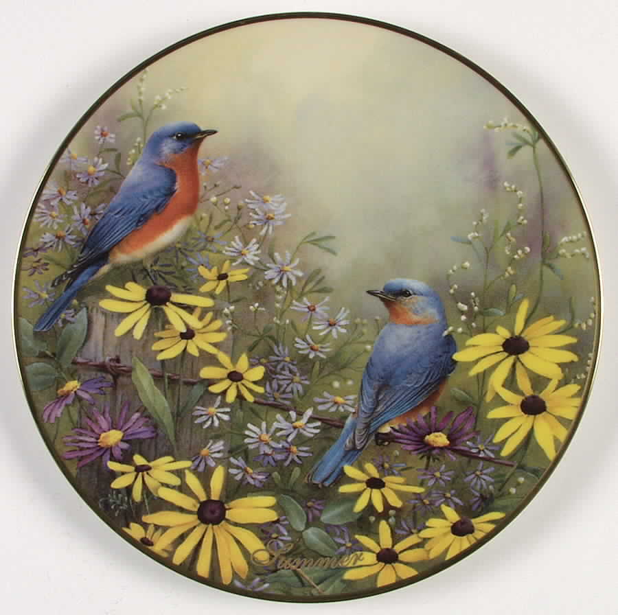 Mcclung Annual Seasons Summer-Bluebirds - Boxed by Lenox-1