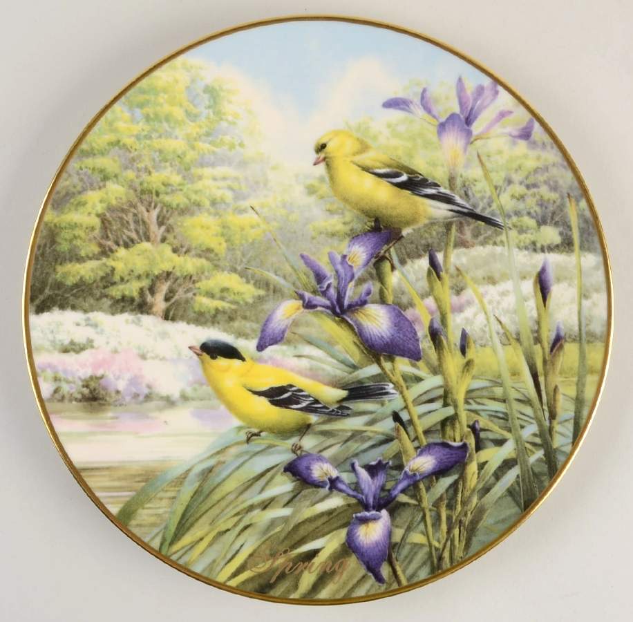 Mcclung Annual Seasons Spring-Goldfinches - No Box by Lenox-1