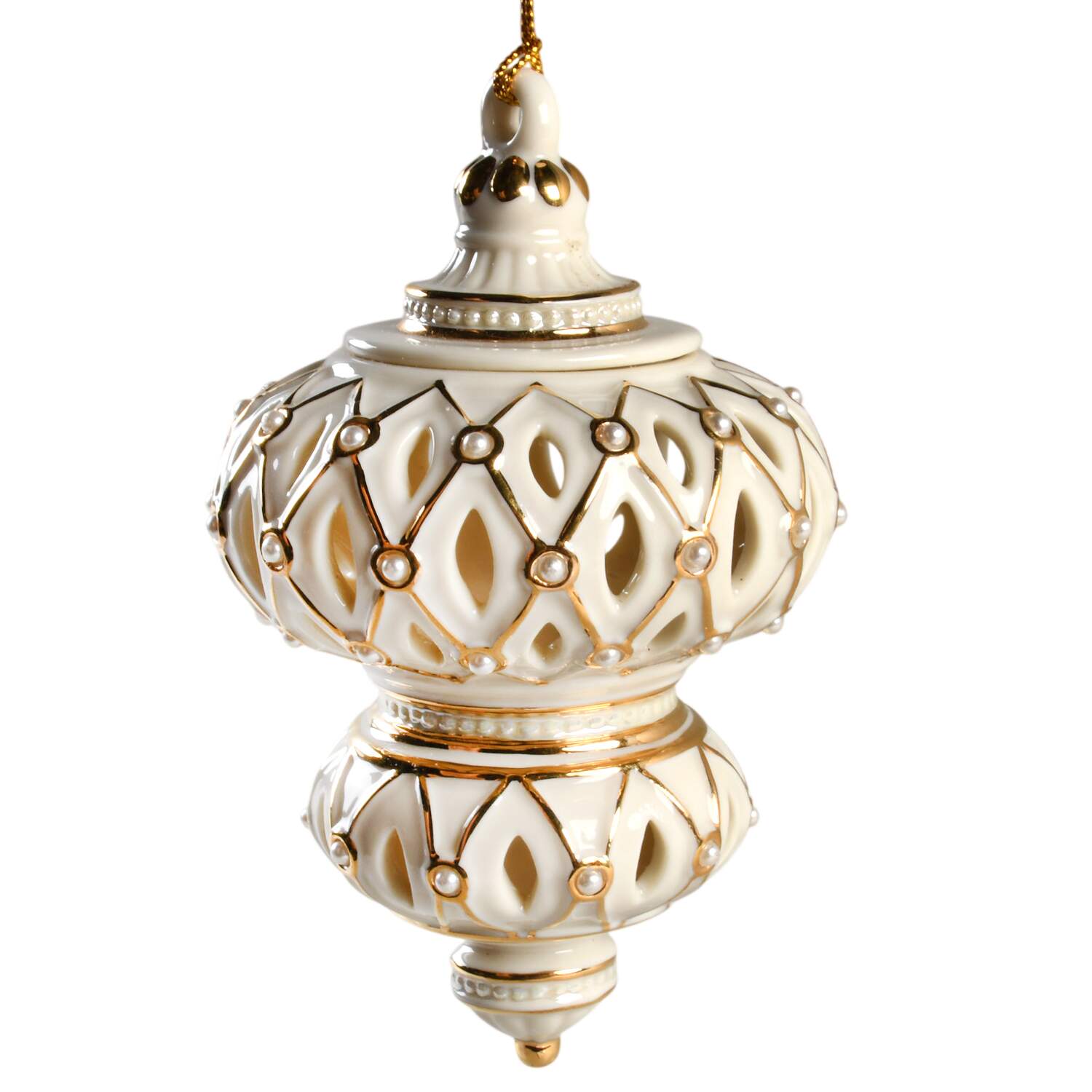 Florentine & Pearl Collection Florentine Ornament - Boxed by Lenox-1