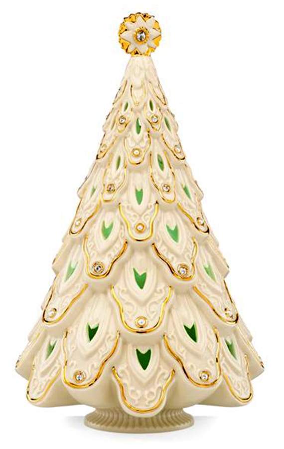 Florentine & Pearl Collection Christmas Tree-Lighted - Boxed by Lenox-1