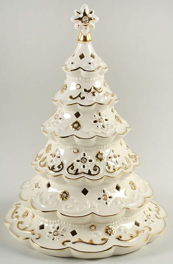 Florentine & Pearl Collection Tree Lit Figurine - With Box by Lenox-1