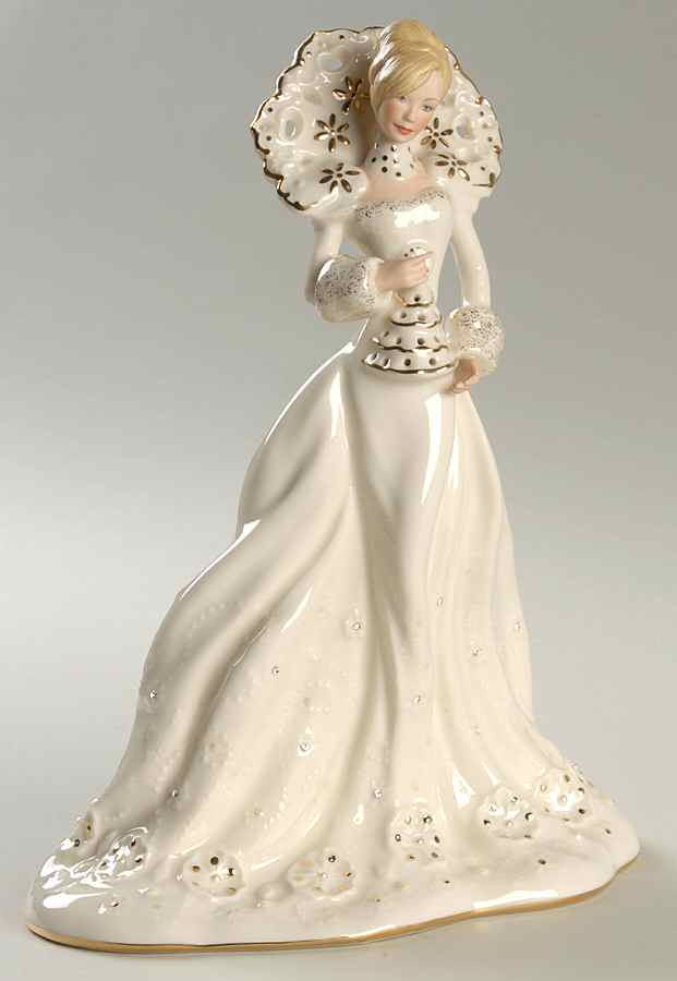 Florentine & Pearl Collection Snowqueen Lighted Figure - Boxed by Lenox-1
