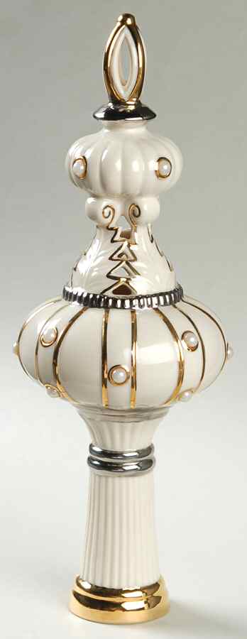 Florentine & Pearl Collection Ball Shape Tree Topper - With Box by Lenox-1