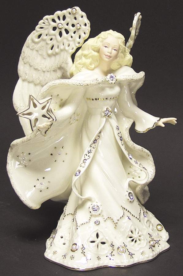 Florentine & Pearl Collection Lighted Angel Figure - No Box by Lenox-1