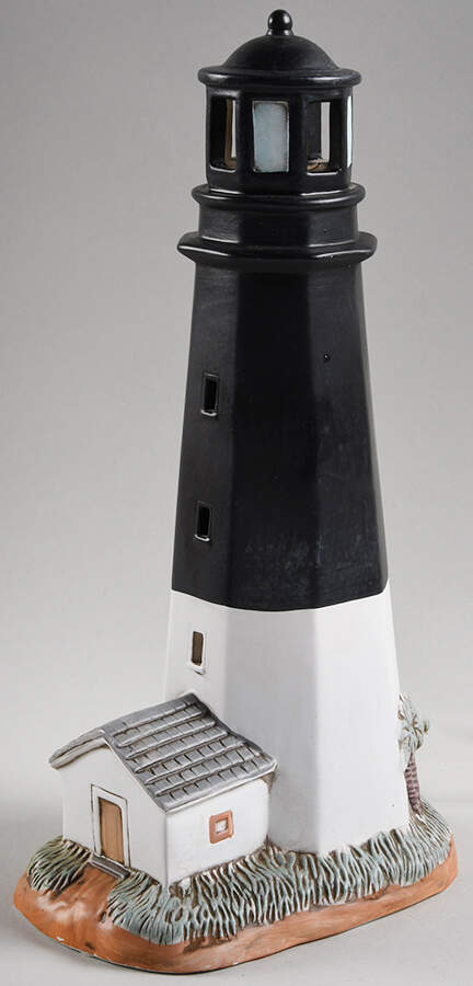 Southern Region Lightouses Tybee Island, Ga (Sixth Daymark) - With Box by Lefton-1