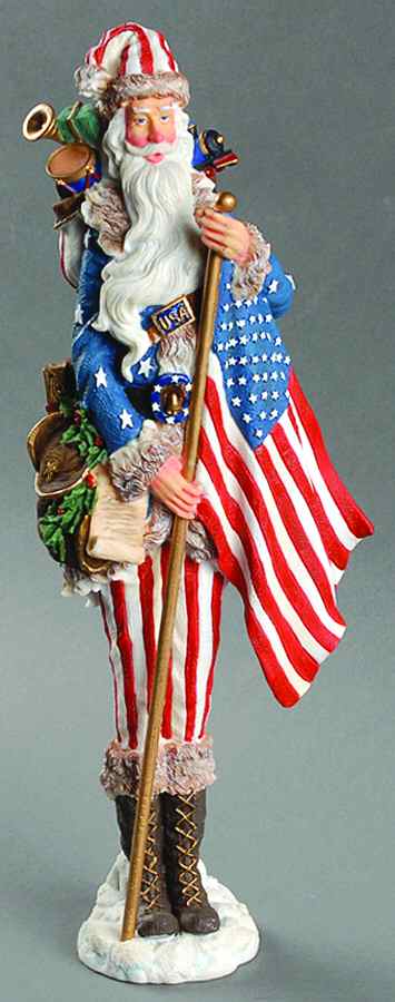 Pencil Santa Collection Star Spangled Santa - No Box by Lenox-1