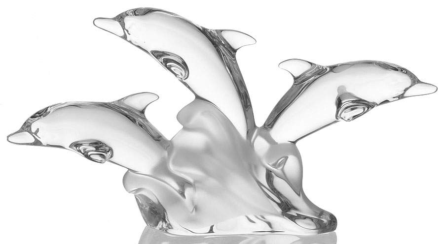 Crystal Animals Trio Of Light-Dolphins - Boxed by Lenox-1