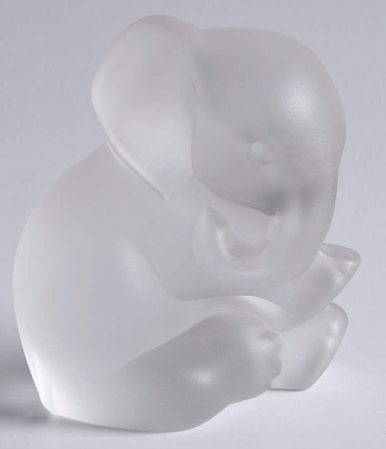 Crystal Animals Elephant-Bashful Only - No Box 59b by Lenox-1