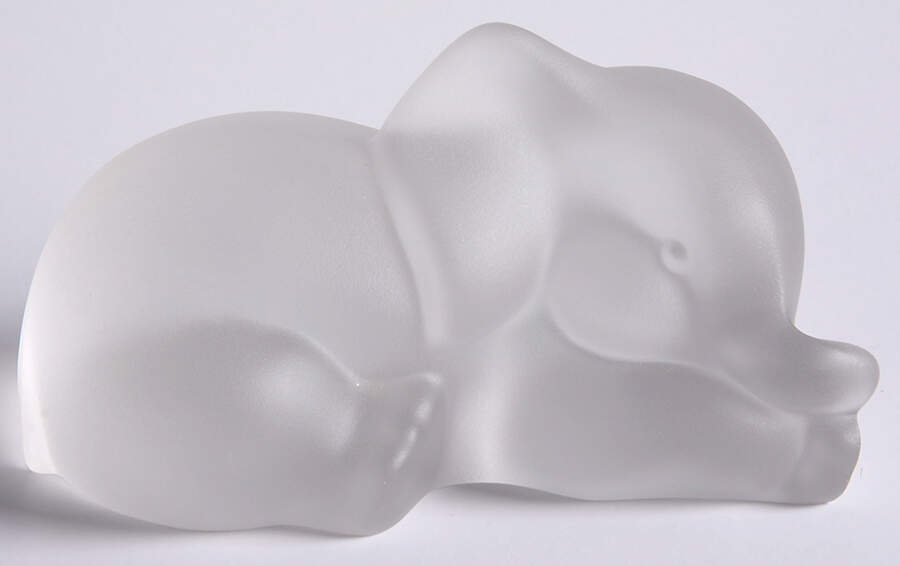 Crystal Animals Elephant-Popcorn Only - No Box 55b by Lenox-1