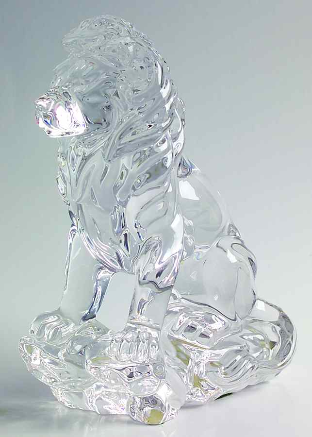 Crystal Animals The Crystal King-Lion-Sitting - Boxed by Lenox-1