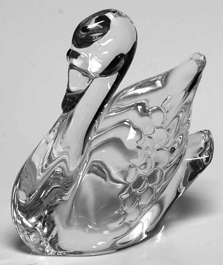 Crystal Animals Swan-Wings Closed - Boxed by Lenox-1