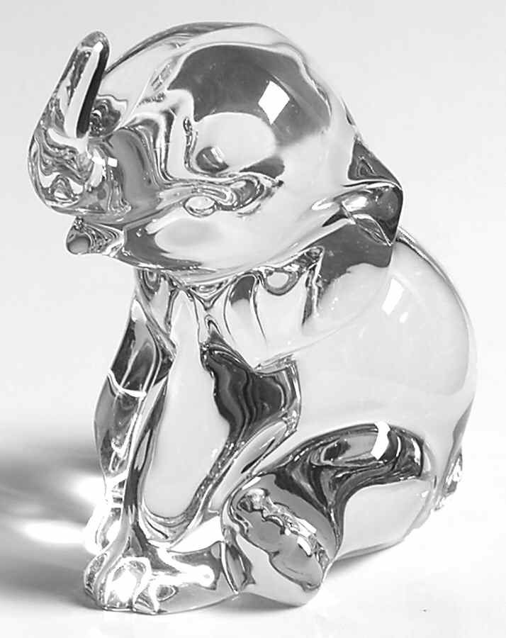 Crystal Animals Elephant-Peanuts Only - No Box 55a by Lenox-1