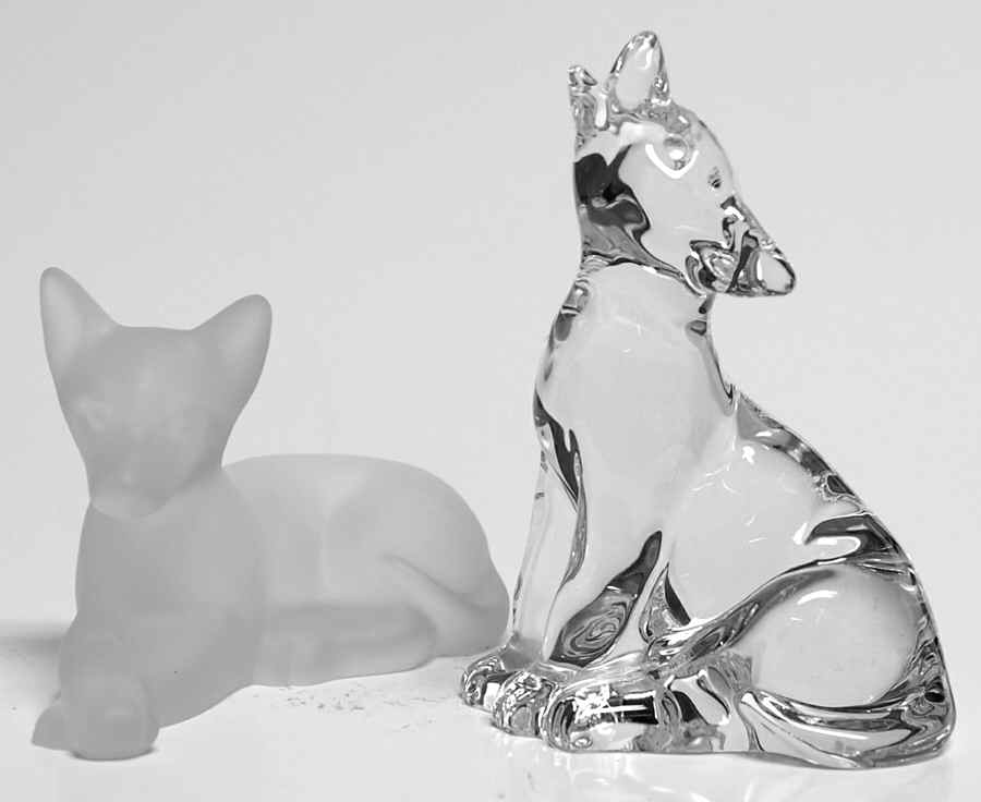 Crystal Animals Lord And Lady Wolves-Pair - Boxed by Lenox-1