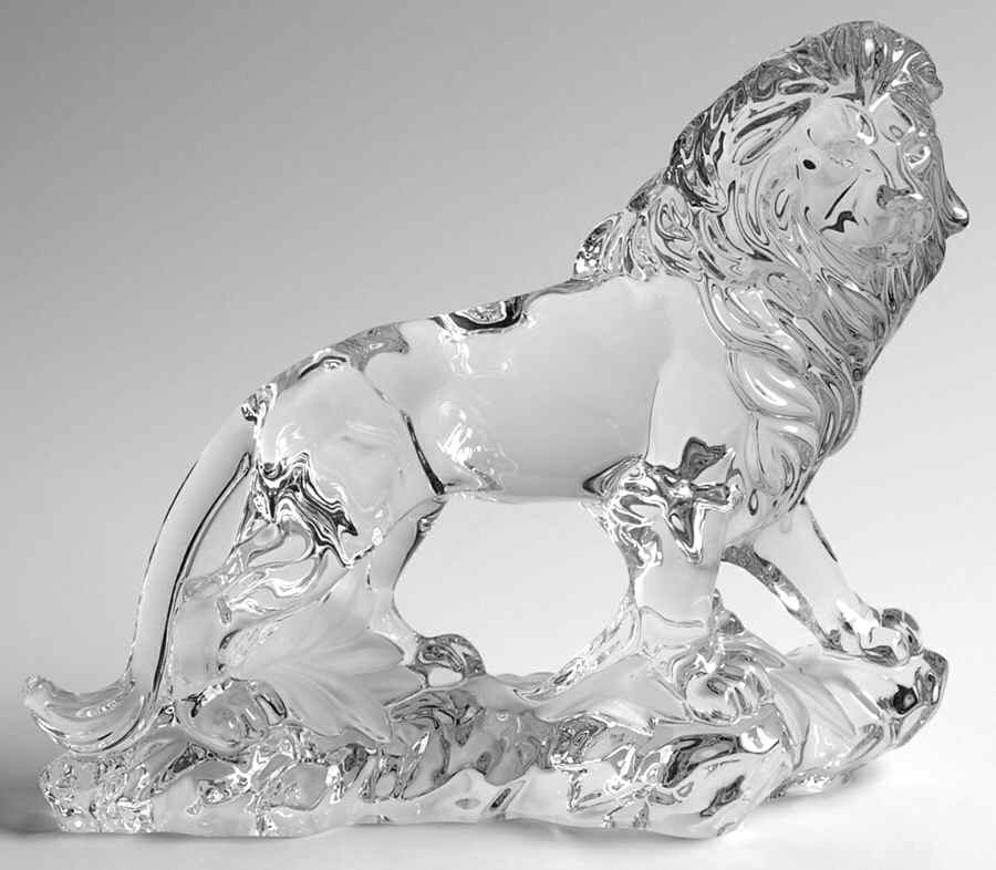 Crystal Animals Regal Lion-1st Edition - No Box by Lenox-1