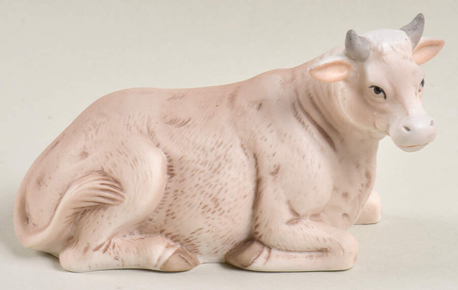 Christopher Collection Nativity Cow - W-5" - No Box by Lefton-1