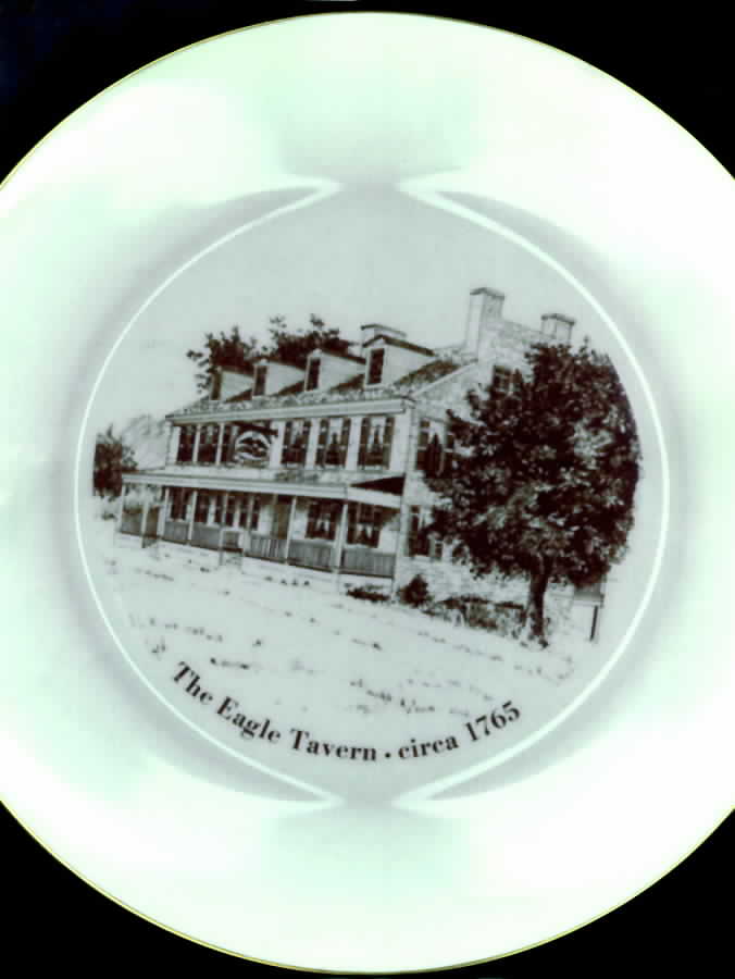 New Jersey Scenes Plates The Eagle Tavern-Circa 1765 - No Box by Lenox-1