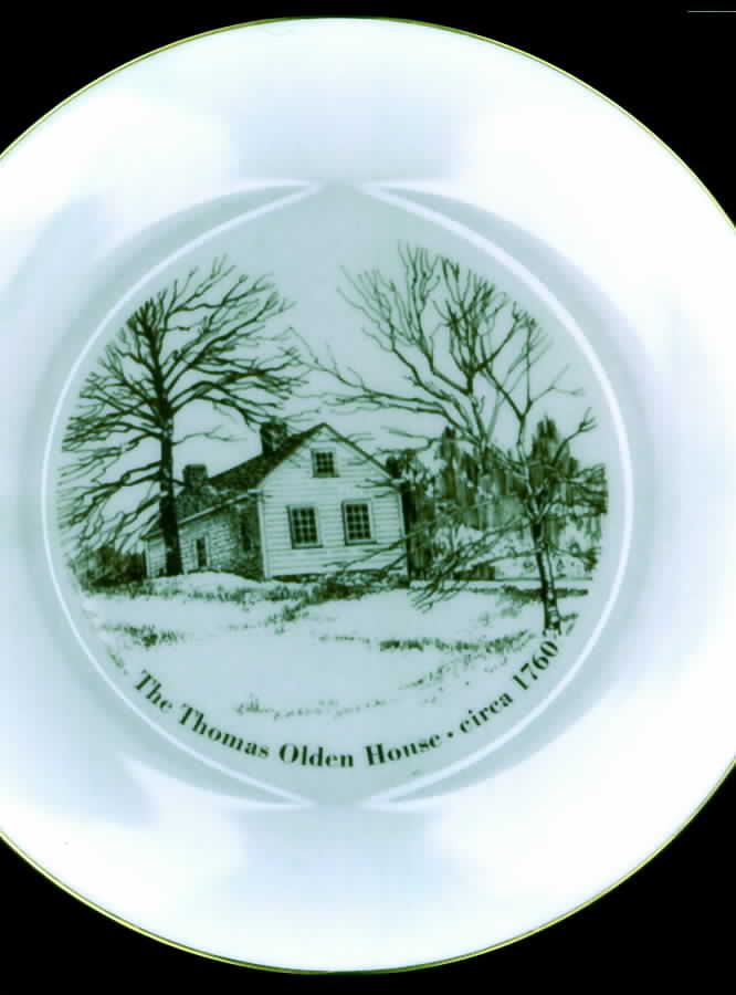 New Jersey Scenes Plates Thomas Olden House-Circa 1760 - No Box by Lenox-1