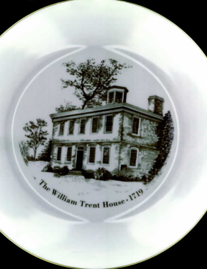 New Jersey Scenes Plates The William Trent House-1719 - No Box by Lenox-1