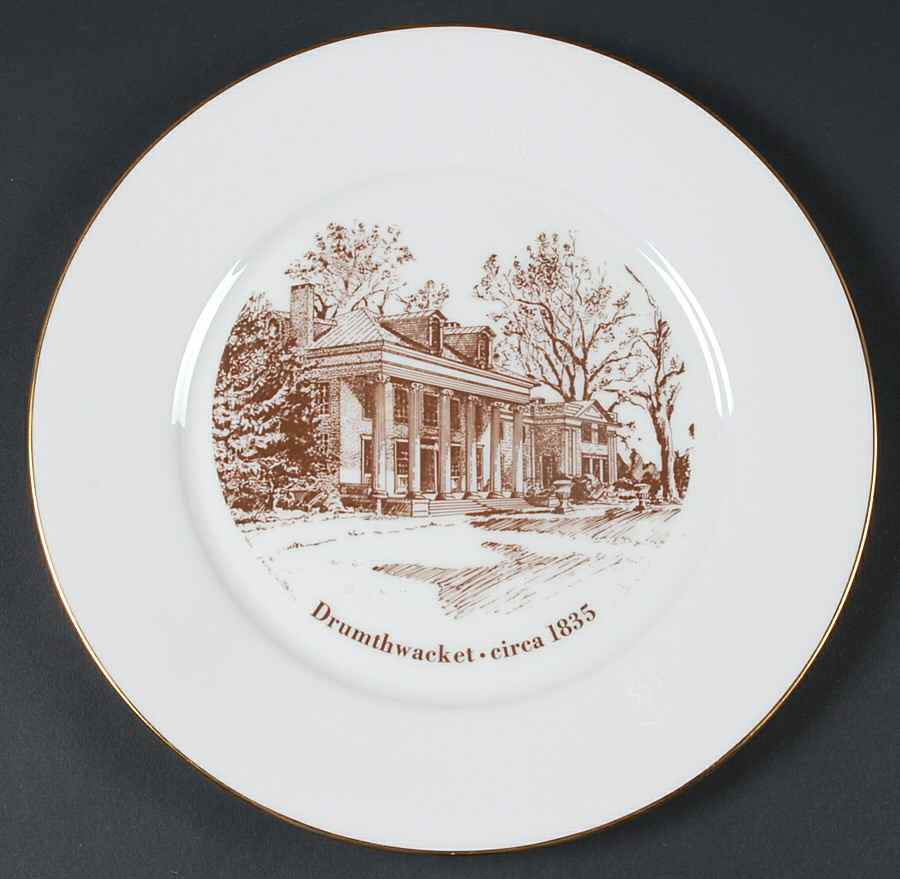 New Jersey Scenes Plates Drumthwacket-Circa 1835 - No Box by Lenox-1