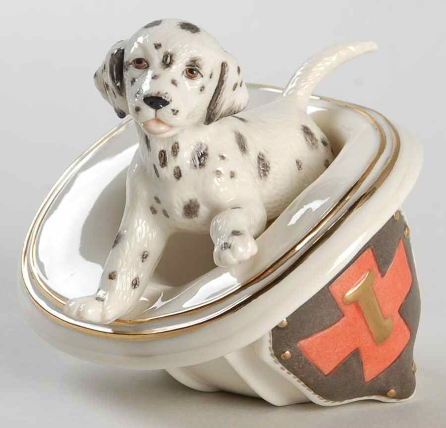 Playful Pups Firehouse Fun Puppy-2 Piece Set - No Box by Lenox-1