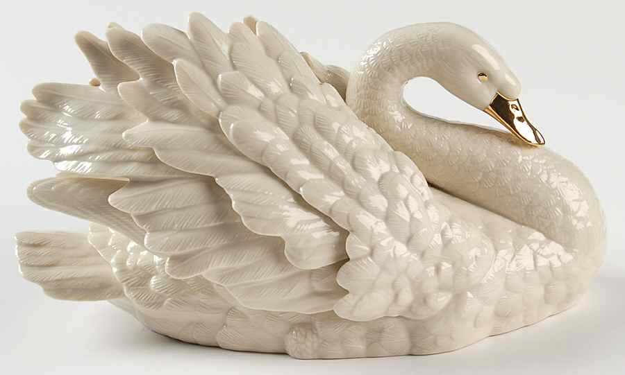 Classic Ivory Animals The Graceful Swan - Boxed by Lenox-1